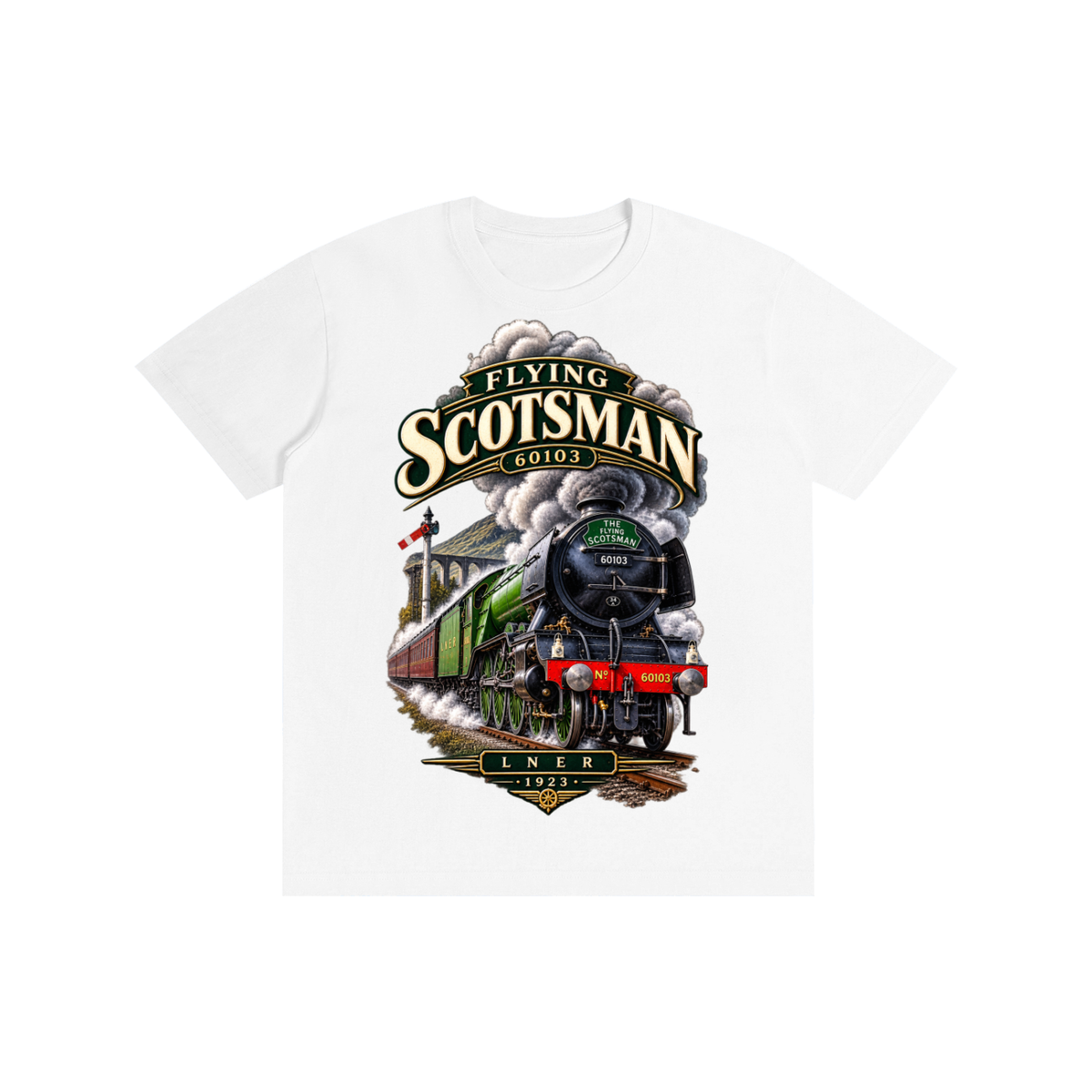 Flying Scotsman T-Shirt Short sleeved (ADULT)