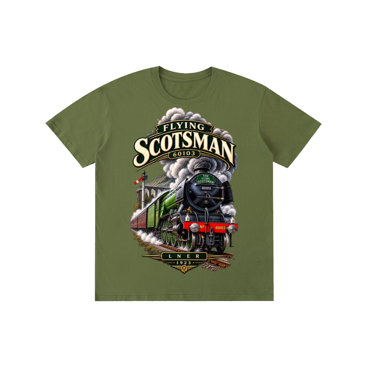 Flying Scotsman T-Shirt Short sleeved (ADULT)