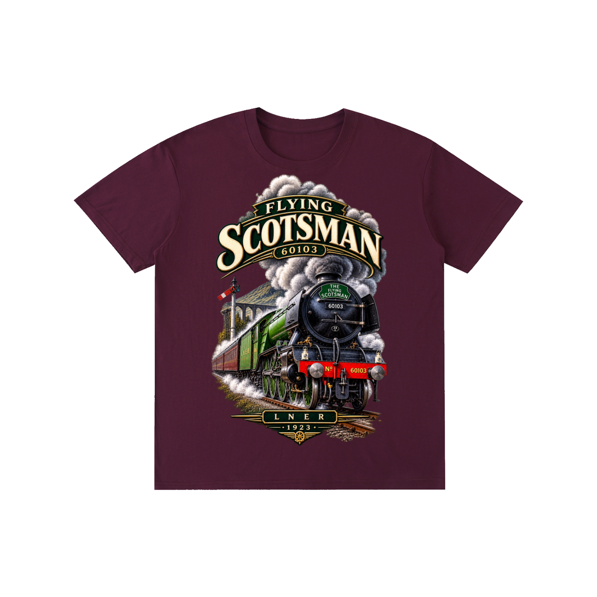 Flying Scotsman T-Shirt Short sleeved (ADULT)