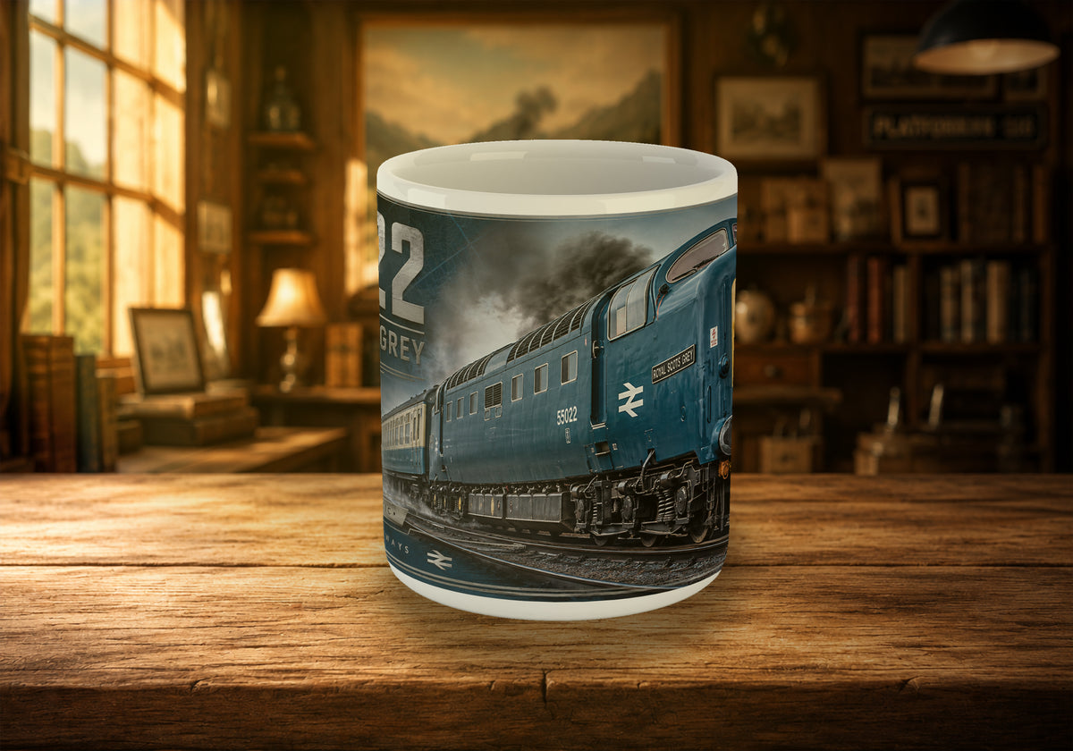 55022 Royal Scots Grey Class 55 Deltic 11oz Mug