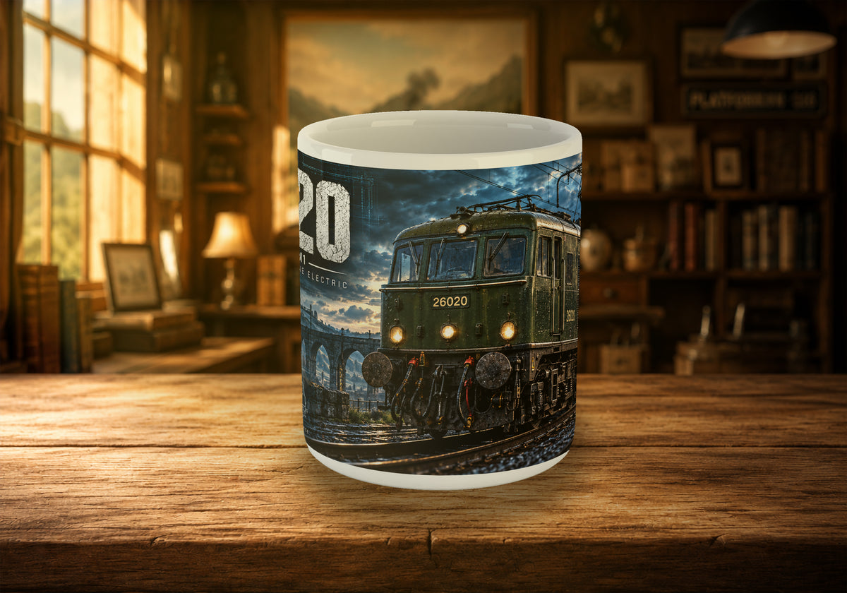 Class 76 EM1 26020 Electric Locomotive 11oz Mug | Woodhead Route Heritage Railway Mug