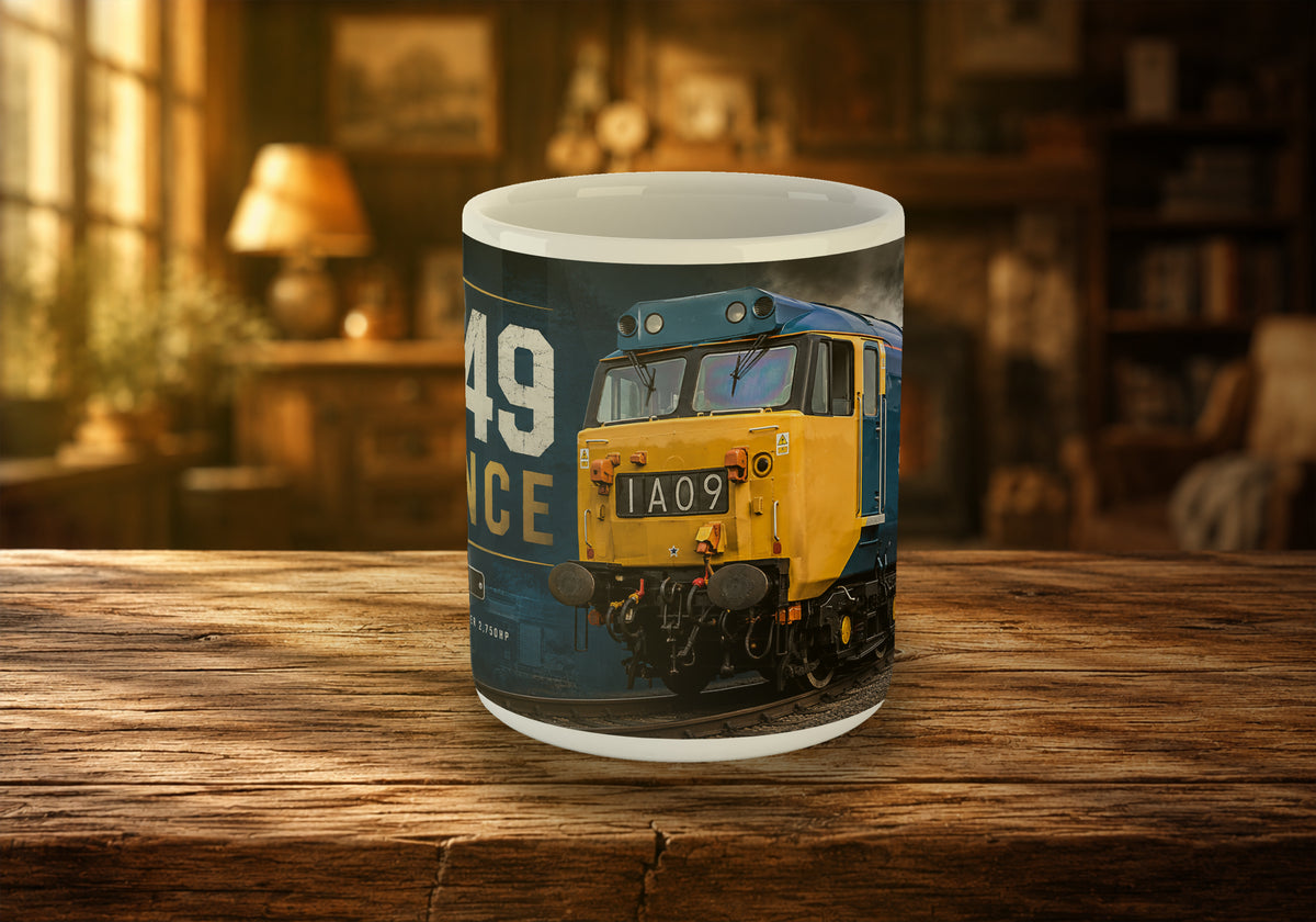 50049 Defiance Class 50 Diesel Locomotive 11oz Mug