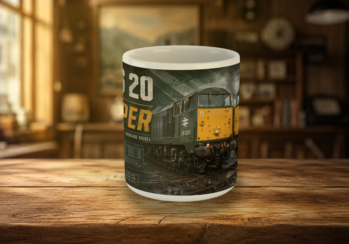 Class 20 “Chopper” 11oz Mug | British Rail Heritage Diesel Locomotive Mug