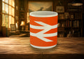British Rail Double Arrow Logo (White on red) 11oz Mug