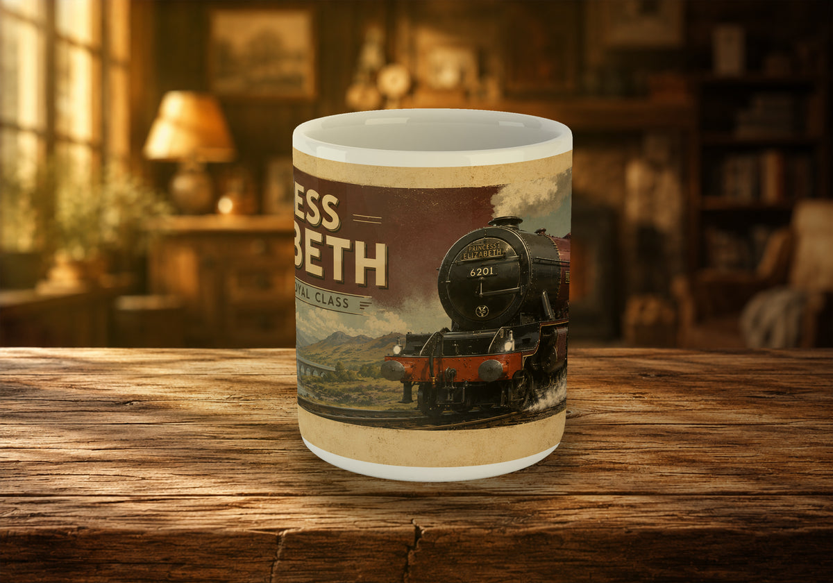6201 Princess Elizabeth LMS Princess Royal Class 11oz Mug
