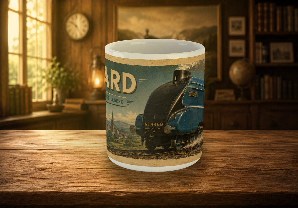 4468 Mallard LNER Vintage Railway Poster 11oz Mug