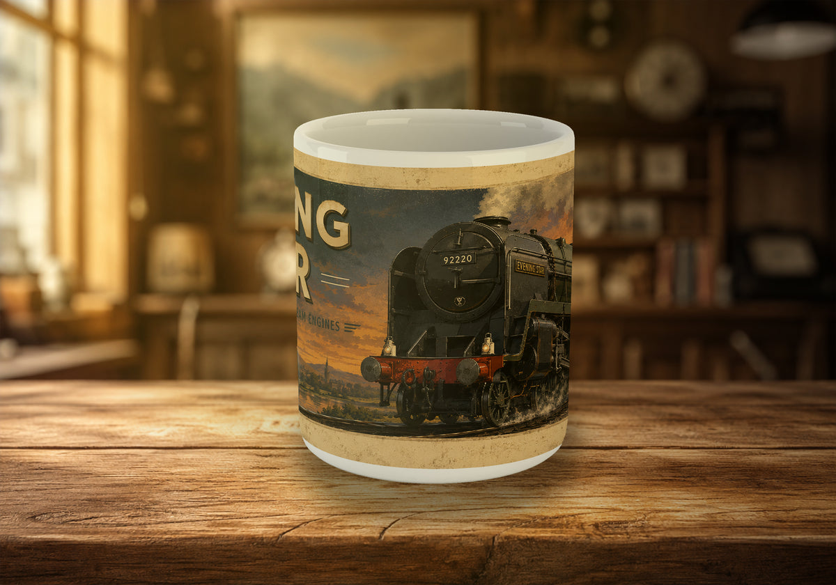 92220 Evening Star BR Steam Locomotive 11oz Mug