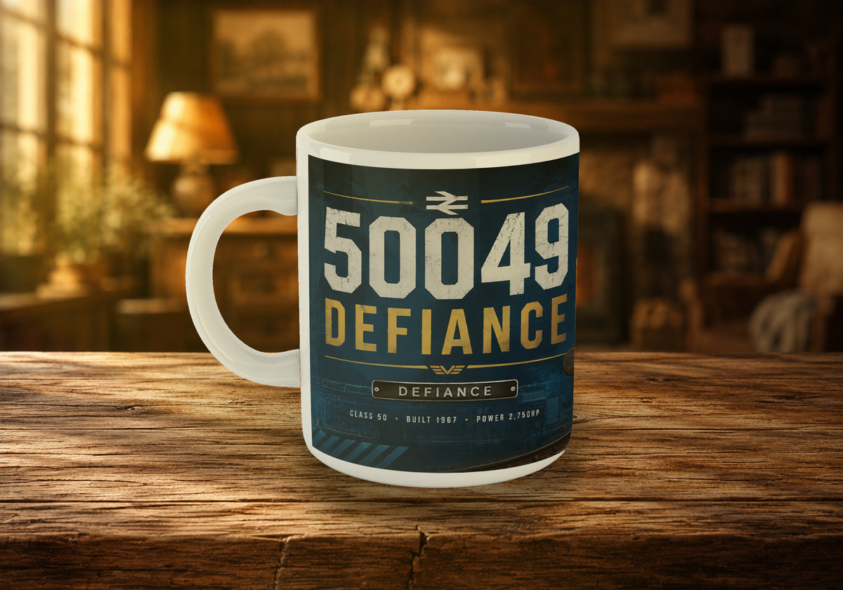 50049 Defiance Class 50 Diesel Locomotive 11oz Mug