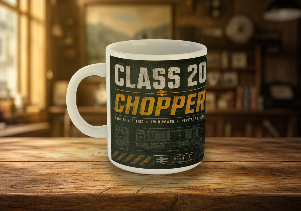 Class 20 “Chopper” 11oz Mug | British Rail Heritage Diesel Locomotive Mug