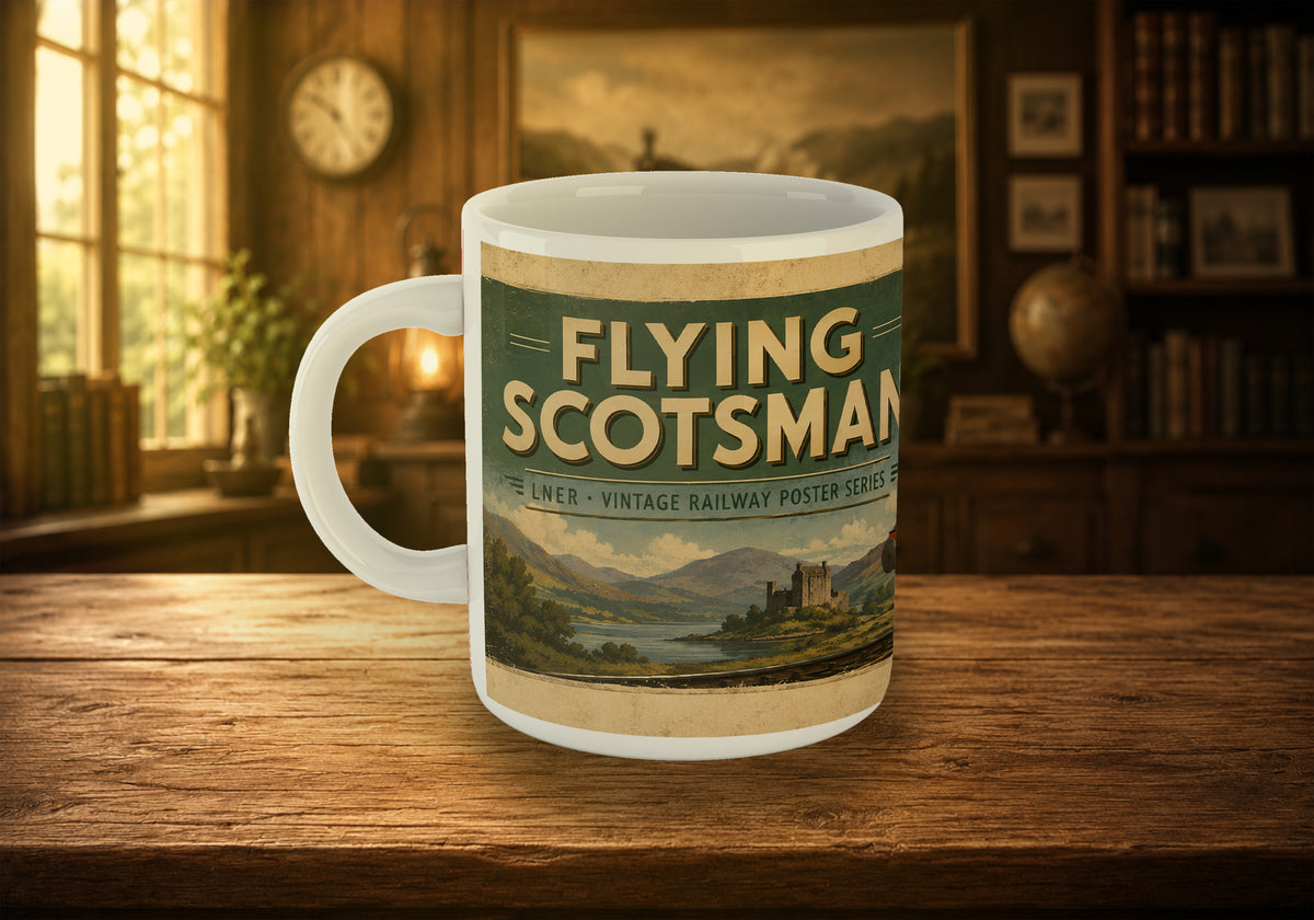 4472 Flying Scotsman LNER A1/A3 Steam Locomotive 11oz Mug