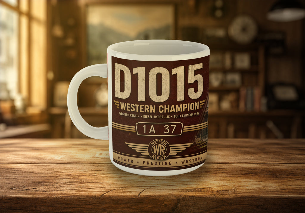 D1015 Western Champion 11oz Mug | Class 52 Western Diesel-Hydraulic Railway Mug