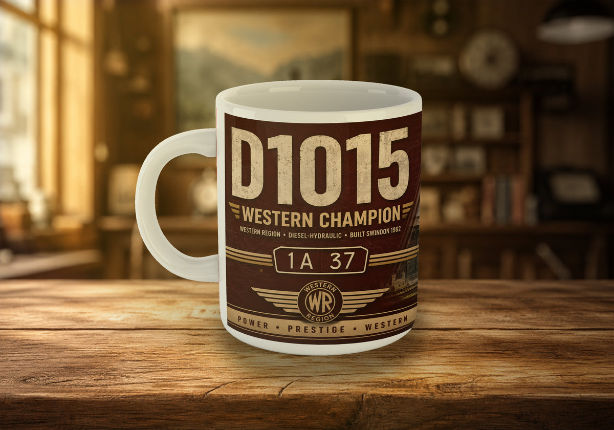 D1015 Western Champion 11oz Mug | Class 52 Western Diesel-Hydraulic Railway Mug