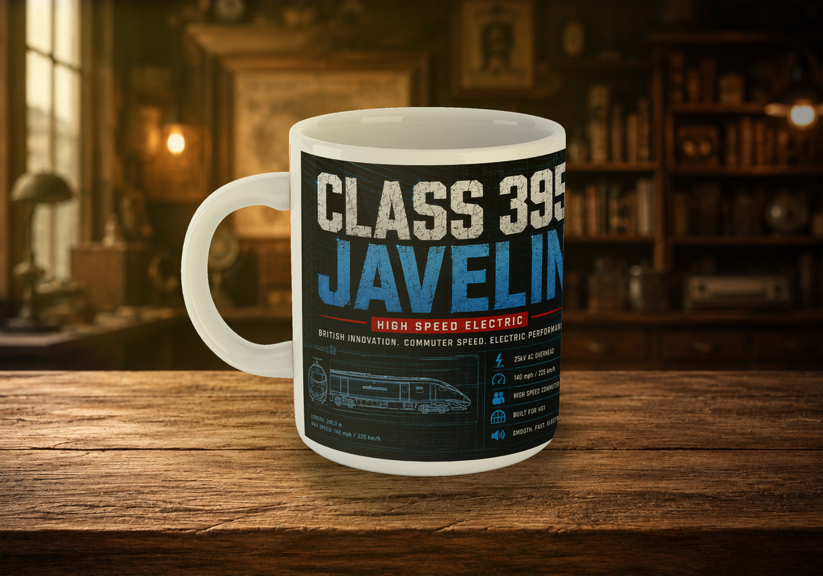 Class 395 Javelin 11oz Mug | Southeastern High-Speed Electric Train Mug