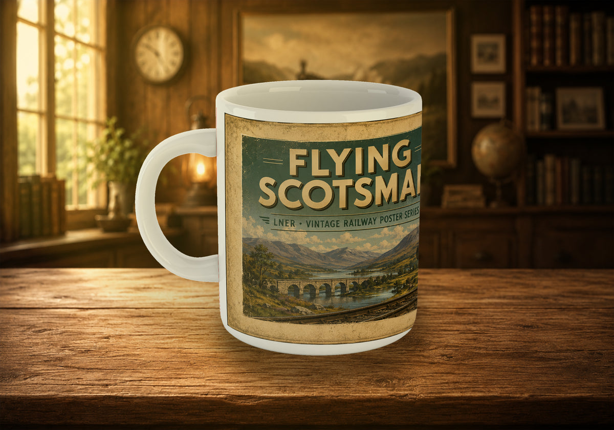 1472 Flying Scotsman LNER A1 Steam Locomotive 11oz Mug