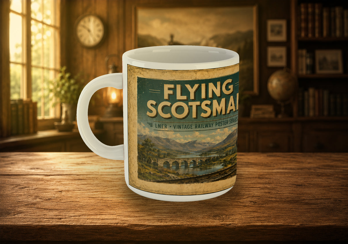 103 Flying Scotsman LNER A3 Steam Locomotive 11oz Mug