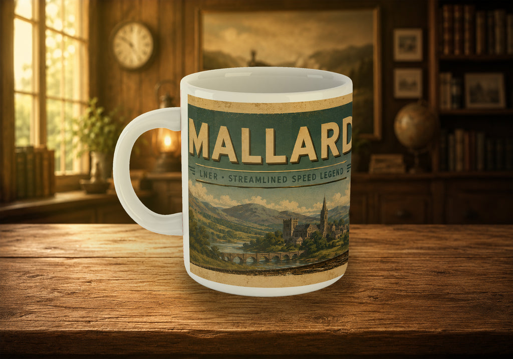 4468 Mallard LNER Vintage Railway Poster 11oz Mug