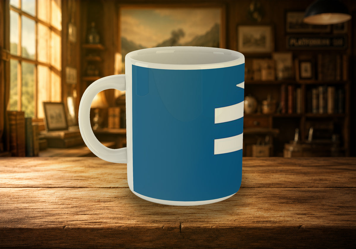 British Rail Double Arrow Logo (White on blue) 11oz Mug