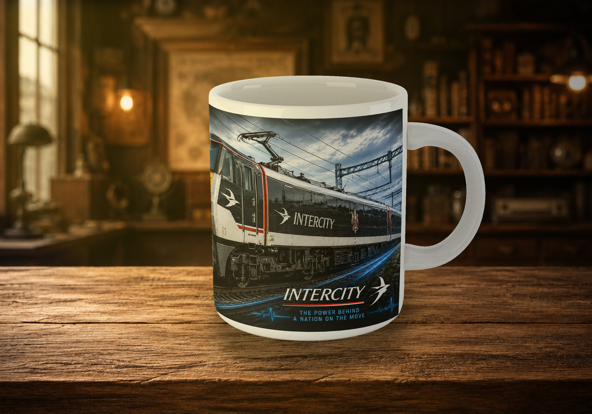 Class 89 89001 Avocet Electric Locomotive 11oz Mug | British Railway Train Mug