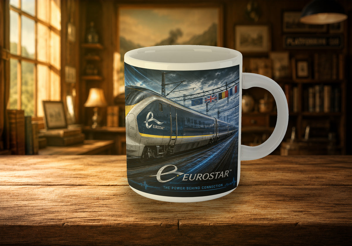 Class 373 Eurostar 11oz Mug | High-Speed Electric Train Railway Mug