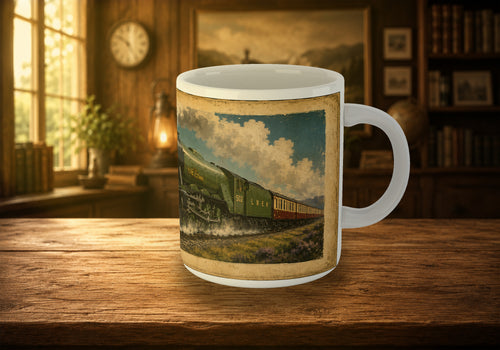 502 Flying Scotsman LNER A3 Steam Locomotive 11oz Mug