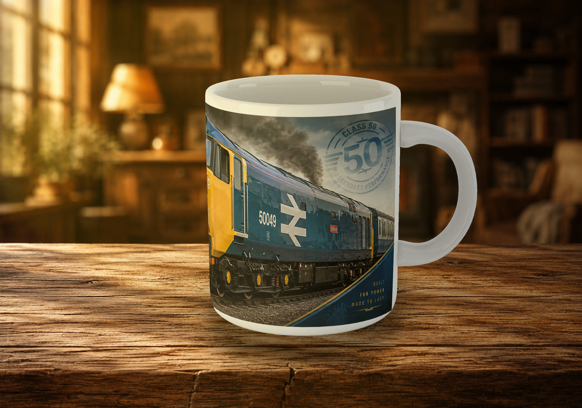50049 Defiance Class 50 Diesel Locomotive 11oz Mug