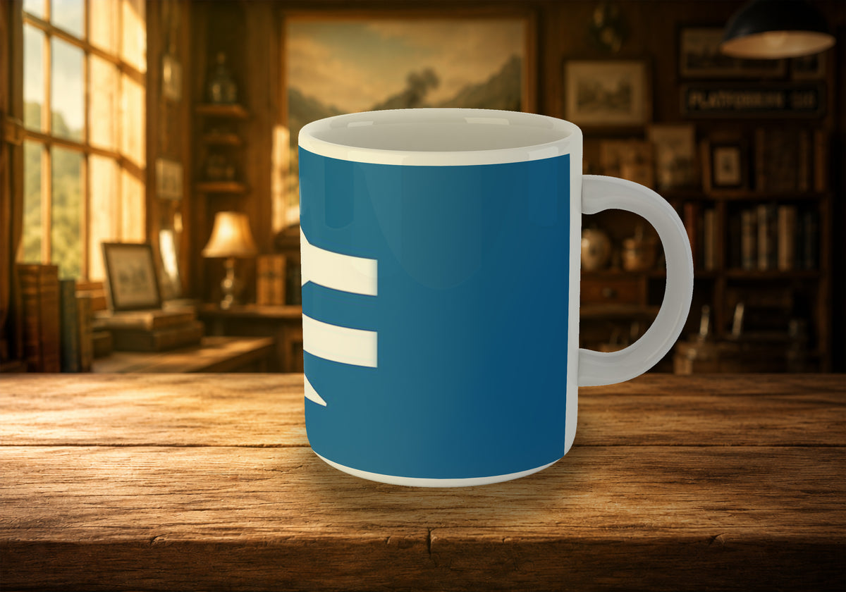 British Rail Double Arrow Logo (White on blue) 11oz Mug